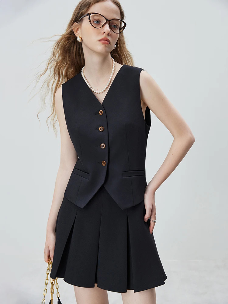 FSLE Simple Style Temperment Casual Suits Outer Set for Female Autumn Sense All match Loose Womens 240819