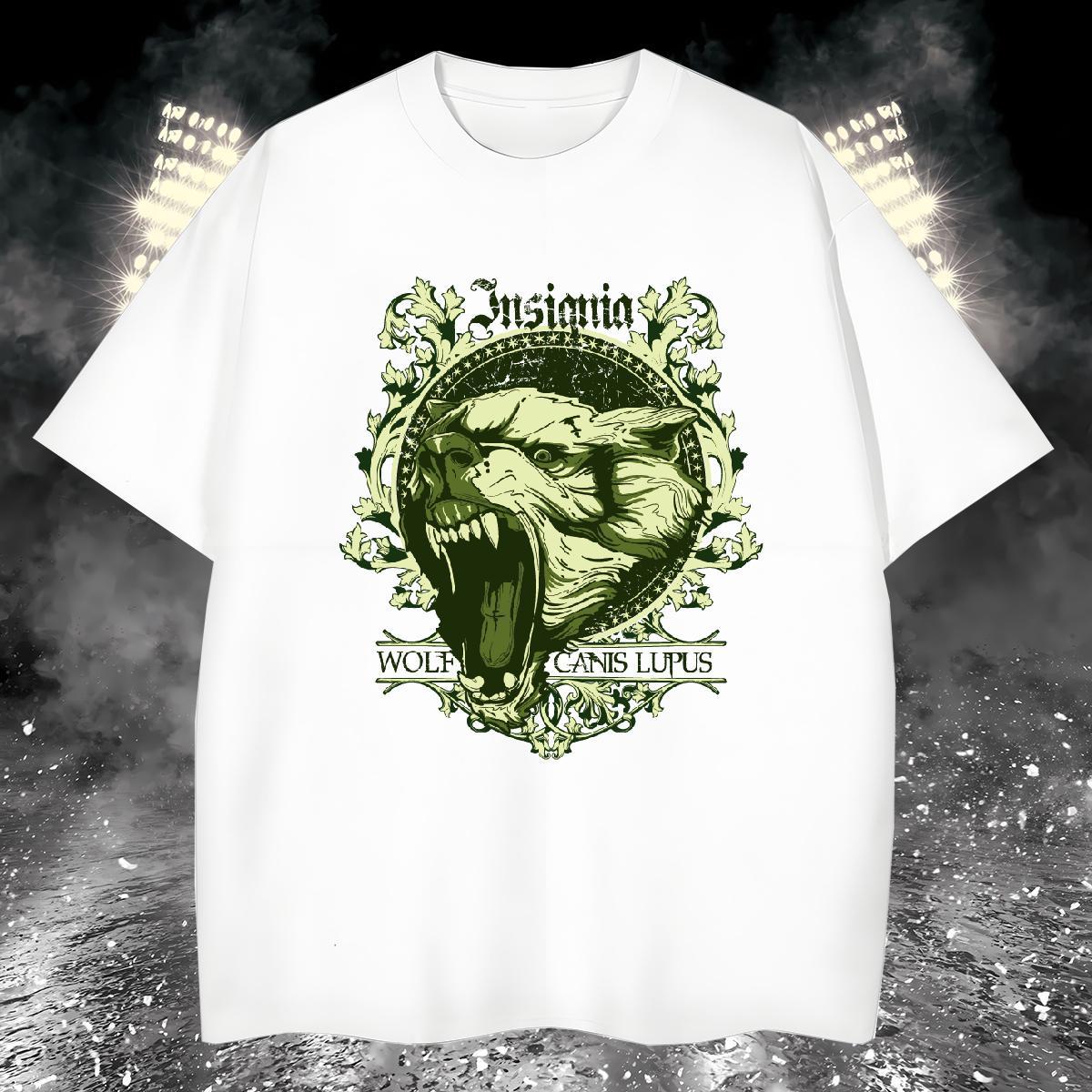 Cool Design T-Shirts for Men lion Breathable Outdoor Custom Anime 230g 100% Cotton Tshirts Classic Casual Tee Shirt
