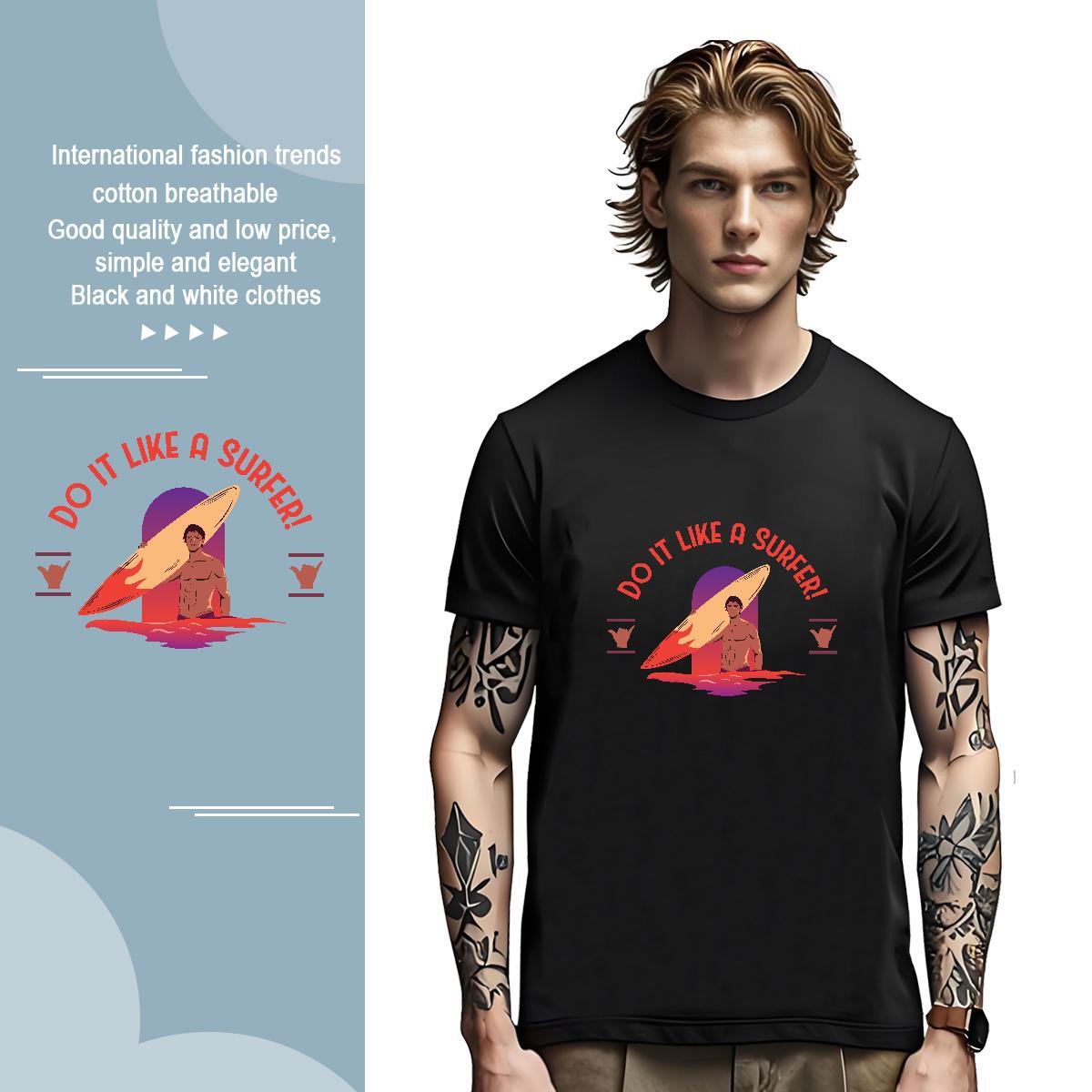 Brand muscle men 100% Cotton 230g Tshirts Home Outdoor Breathable T Shirt For Man Fashion Designer Plus Size Cartoon Tops