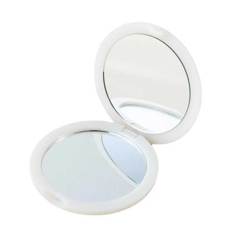 Handheld Makeup Mirror Double Sided Mini Portable Pocket Folding Round Makeup Mirror For Travel Beauty Cosmetic Tool Y240819