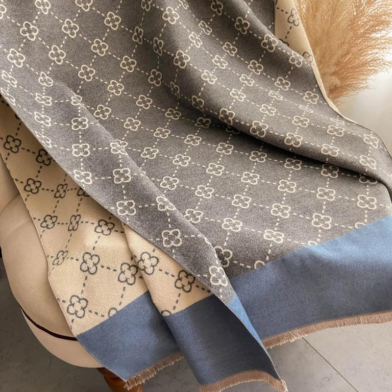 Scarves Luxury Winter Cashmere Scarf Women 2024 Design Warm Pashmina Blanket Poncho Female Shawl Wraps Thick Foulard Bufanda