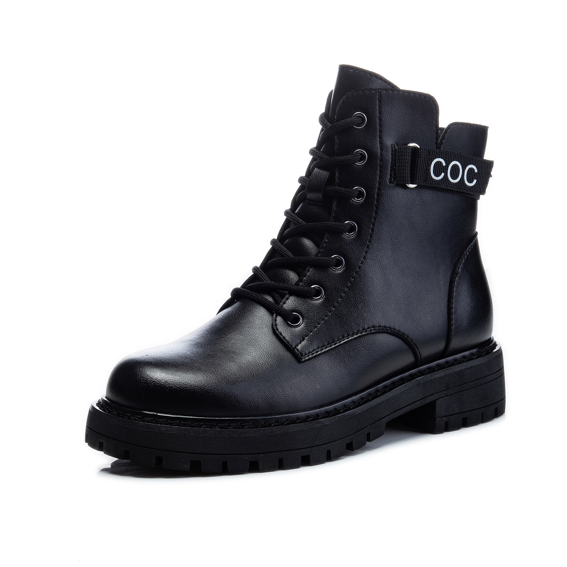 Ddmysports Genuine Leather Martin Boots For Autumn And Winter New Mid Length Round Toe Thick Heel Short Children S British Style Women Shoe Trend OUTD