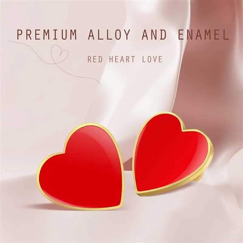 12 enamel pins heart-shaped brooch heart-shaped brooch collar pin Valentines Day gift party discount bulk W240815