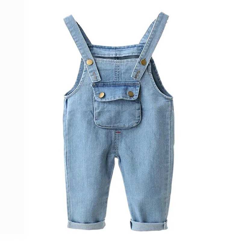 Baby girl overalls childrens casual Trouser jumpsuit baby denim Dungarees childrens jeans W241227
