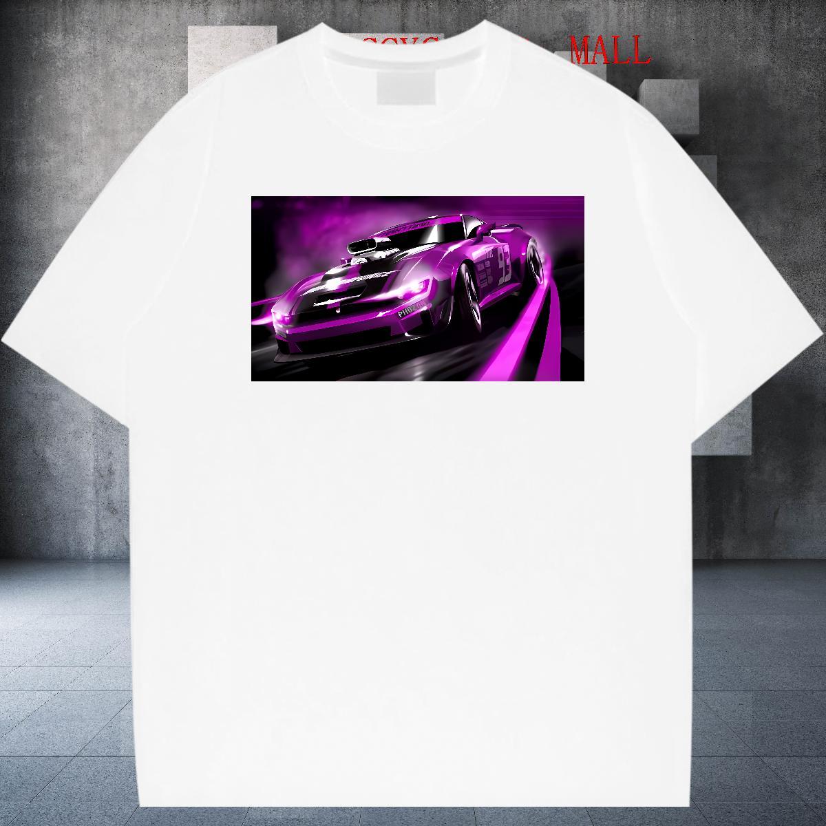 Loose Fit Men Clothes T-Shirt Street Wear 230g 100% Cotton Plus Size Custom Breathable Short Sleeve car Men T Shirts Factory Direct Polos
