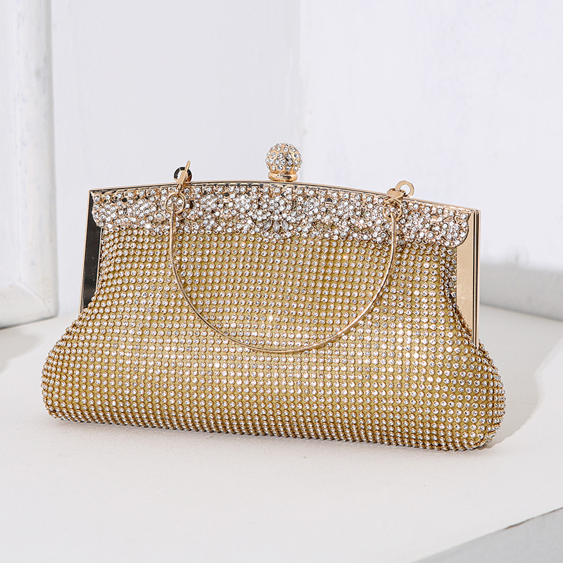 2024 new bag with diamond inlaid women's bag, fashionable banquet dress handbag