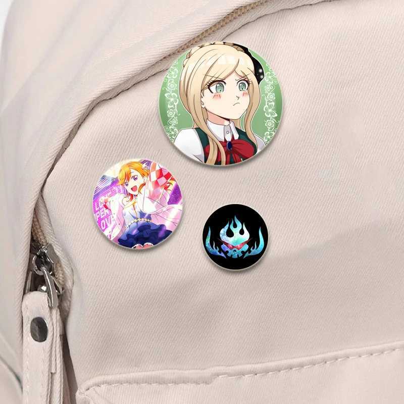 Cartoon series badge handmade tinplate brooch for backpack clothing gift accessories W240815