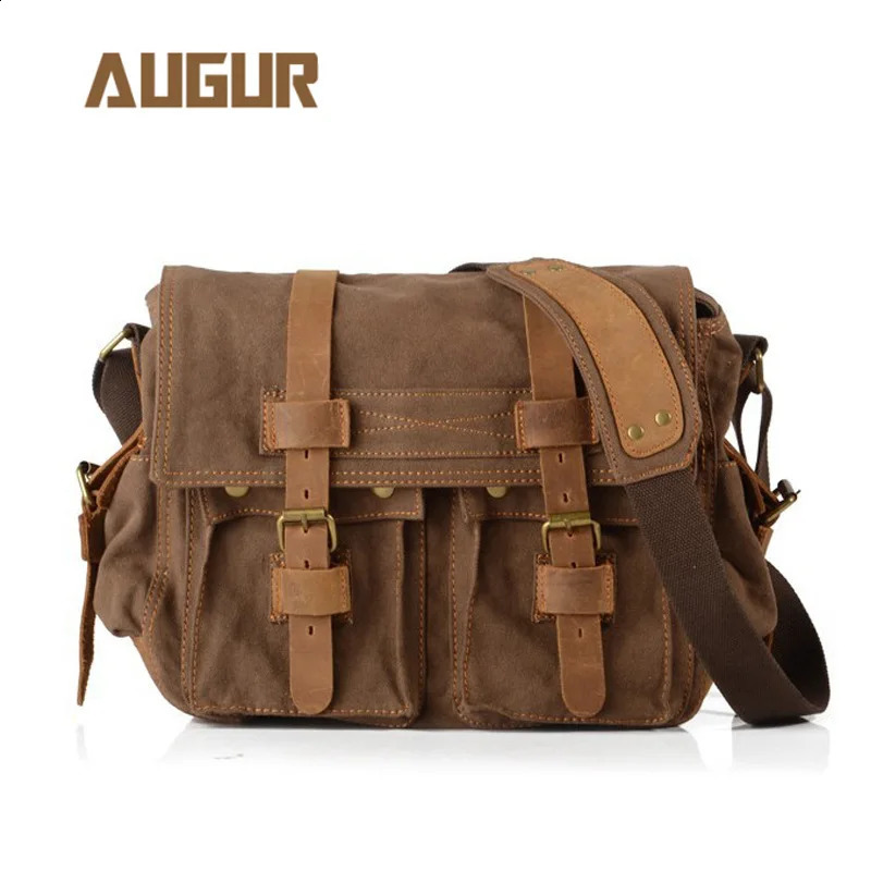 15.6 inch canvas bag vintage Fashion messenger bag for men women travel school bag shoulder bag fit 15.6 inch laptop 240819