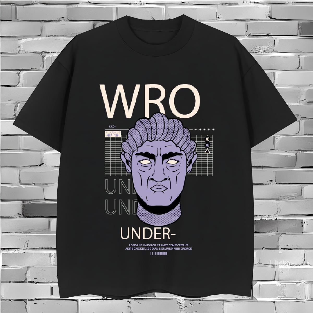 Comfortable western style T-Shirts for Men Street Wear Mens Tshirts 230g Pure Cotton Brand O Neck Short Sleeves Customized Tops Tees