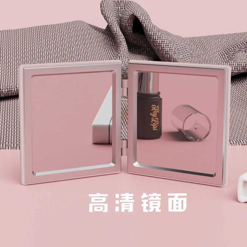 Cosmetic Mirror Mini Portable PU Makeup Compact Mirror Gift for Girls Double Sided Folding Pocket Mirror Travel Magnifying Y240819