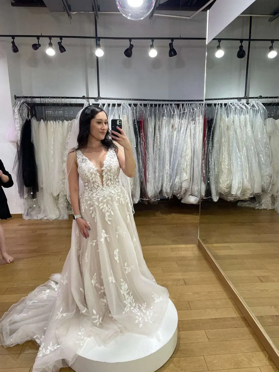 ral Beach Dresses A-e Sleeveless V NECK Appliques Lace Bridal Gowns Tulle Sweep Train Bohemian Wedding Dress Vestido De Novia