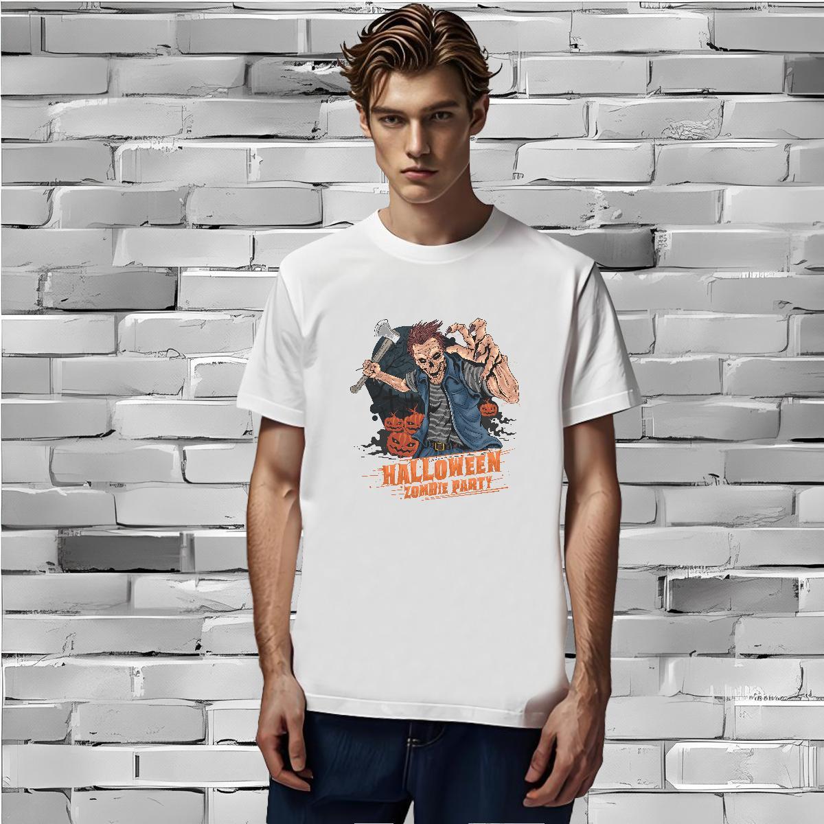 New Arrival Tshirt for Man Woman halloween Casual Beach 100% Cotton 230g Tops Tees Breathable Short Sleeve High Quality T shirt Oversized 3XL 4XL