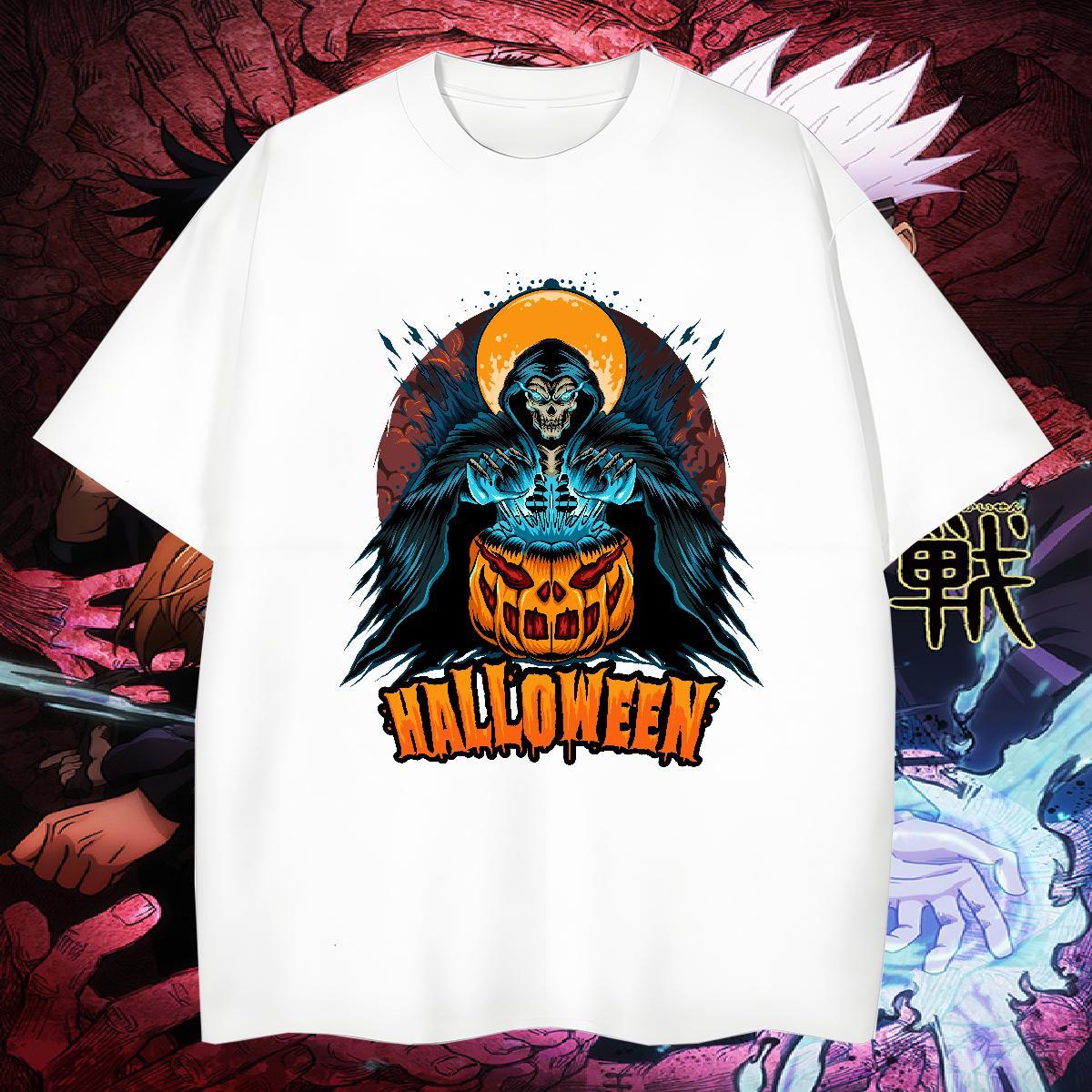Cool Design T shirt pumpkin Pure Cotton Hip Hop Street Custom Anime 230g 100% Cotton Men Clothes T-Shirt Fashion Designer Wear