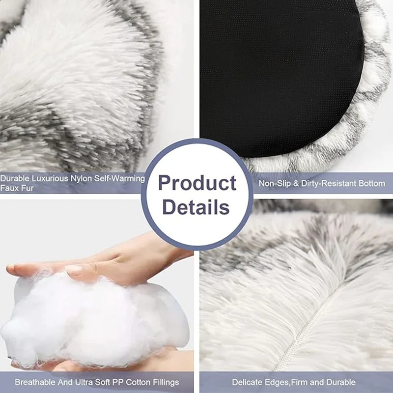 Pet dog bed comfortable donuts circular house ultra soft washable and cat mats warm sofa in winter 240819