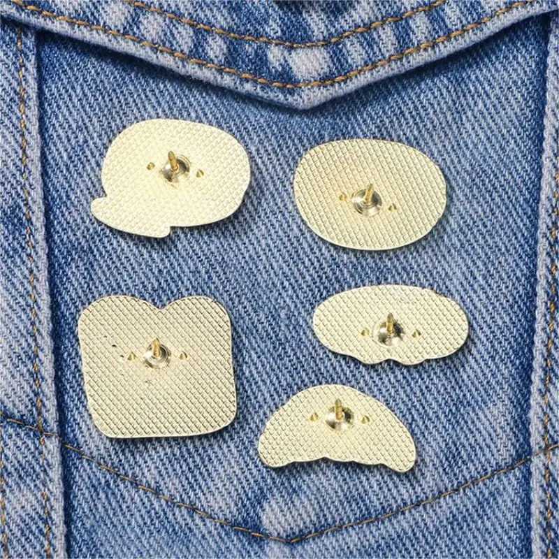 Cute cartoon bread series enamel bread creative food cow horn cake lapel pin badge backpack clothing hat accessories W240815