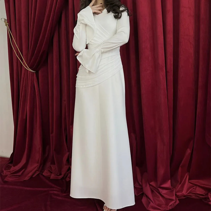 Irregular Long Sleeve Lacing Slim Long Dress Woman Clothes Elegant Backless High Waist Bodycon Holiday Party Dresses 240819