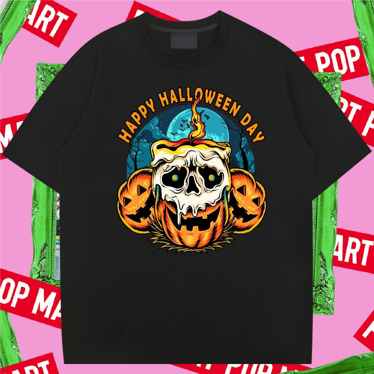 DIY Customized halloween Men Tops Tees 230g 100% Cotton Mens T Shirts Plus Size Custom Street wear Hip Hop O-Neck Short Sleeve Loose Tees Shirts