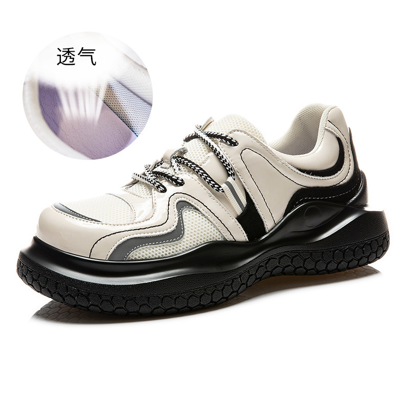 Ddmysports Absorbing Film Genuine Single Shoes For Women In The Autumn Of New Thick Sole Breathable Small Leather Casual And Fashionable S Shoe Trend 