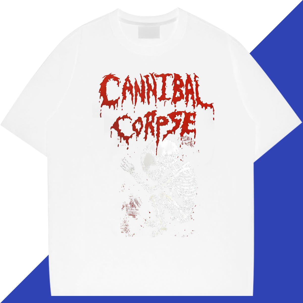 New Designer scary Tshirt for Man Woman 230g Pure Cotton T-Shirts for Men DIY Printed Casual Crew Neck Breathable Loose Fit Clothes