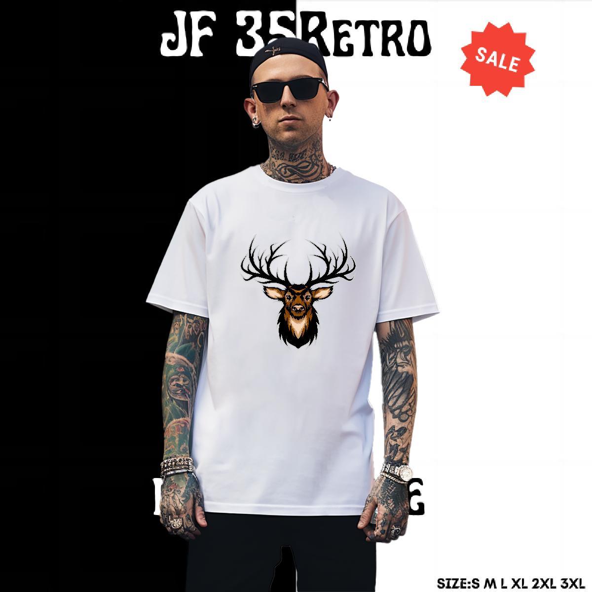 Wholesale T-Shirts for Men deer Crew Neck Spring Summer Skull 230g Cotton Couples T Shirts Designer Polos