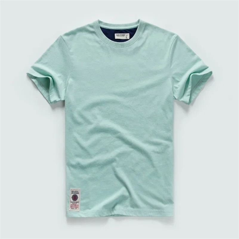 Mens T-shirt Summer T Shirt for Men Cotton Short Sleeve Tee Men Causal O-neck Basic Tshirt Streetwear Y2k Style Quality Men Top 240819