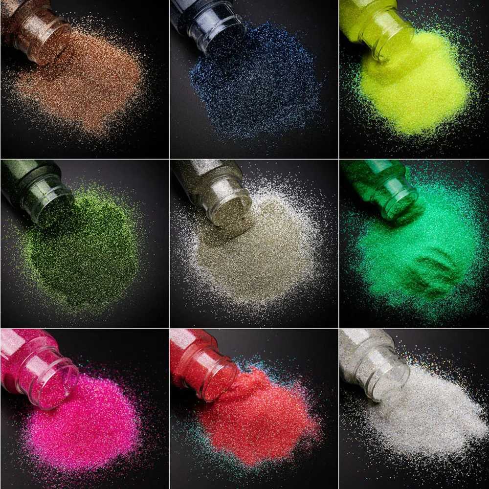 1oz Ultra-thin Shimmer Nail Glittle Powder Sugar Pink Blue Symphony Fairy Sparkly Powder Colorful Holographic Pigment Manicure 7XJ240815