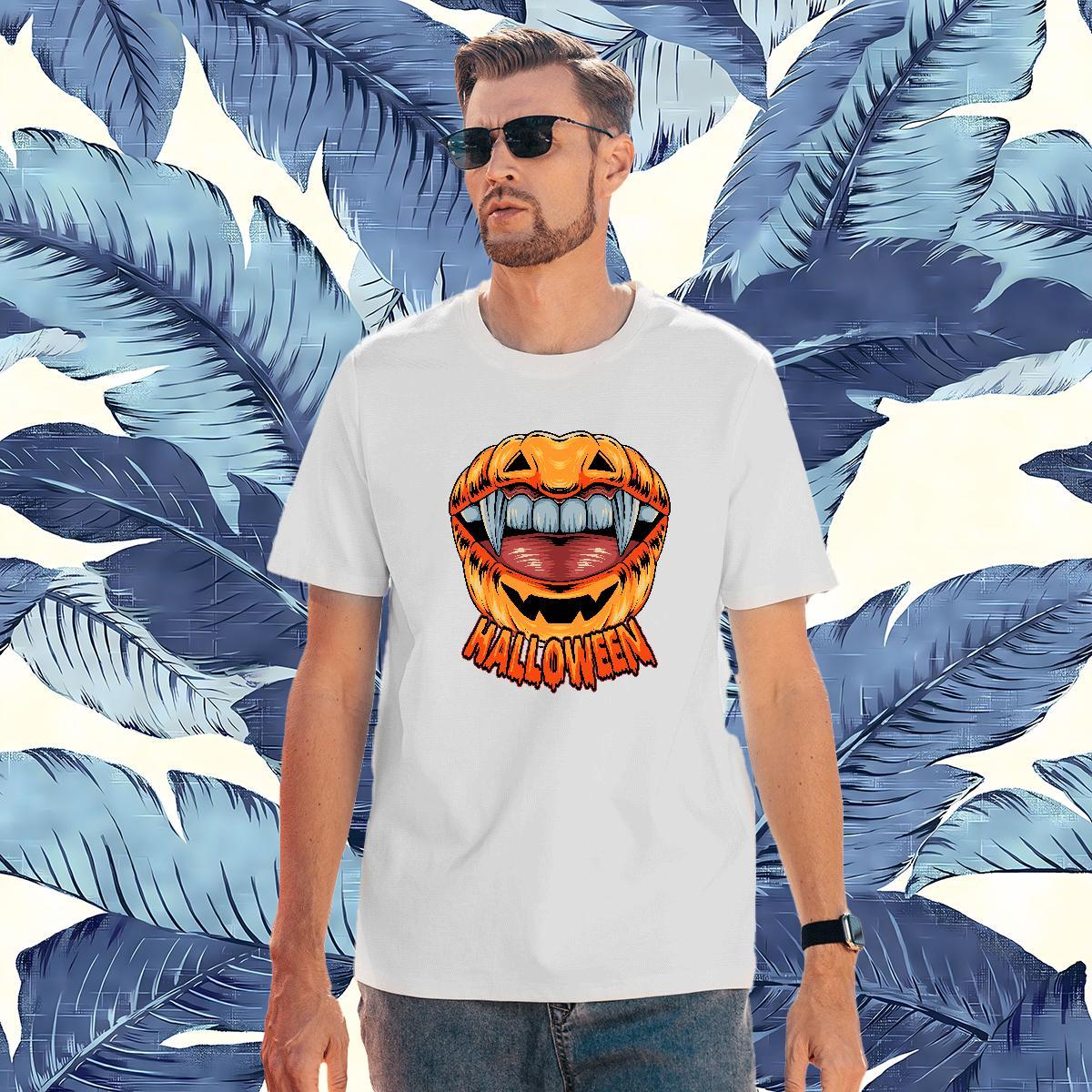 Cool Design Mens T Shirts pumpkin Breathable Crew Neck Street wear Hip Hop Cartoon Printing L-4XL 230g Cotton Tshirts Classic Casual Tops