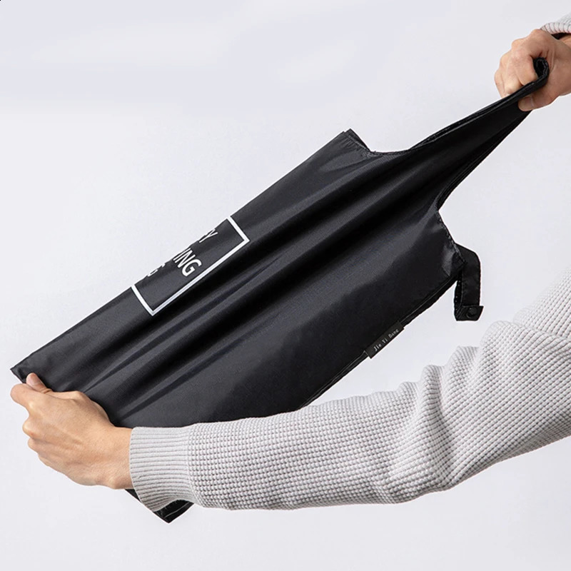 Large environmentally friendly folding shopping bag reusable portable shoulder suitable for travel grocery store fashionable handbag 240820