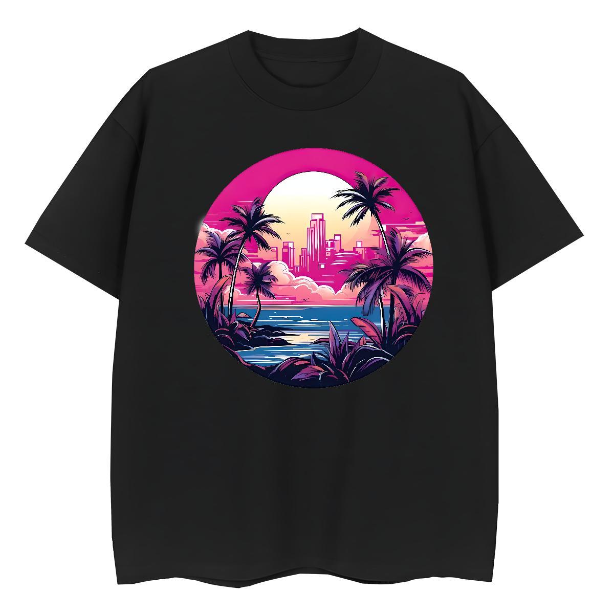 2024 DIY Tshirt for Man Woman high-rise Hip Hop Street 230g Cotton Clothings O-Neck Short Sleeve Free Shipping Man T Shirts Floral Print