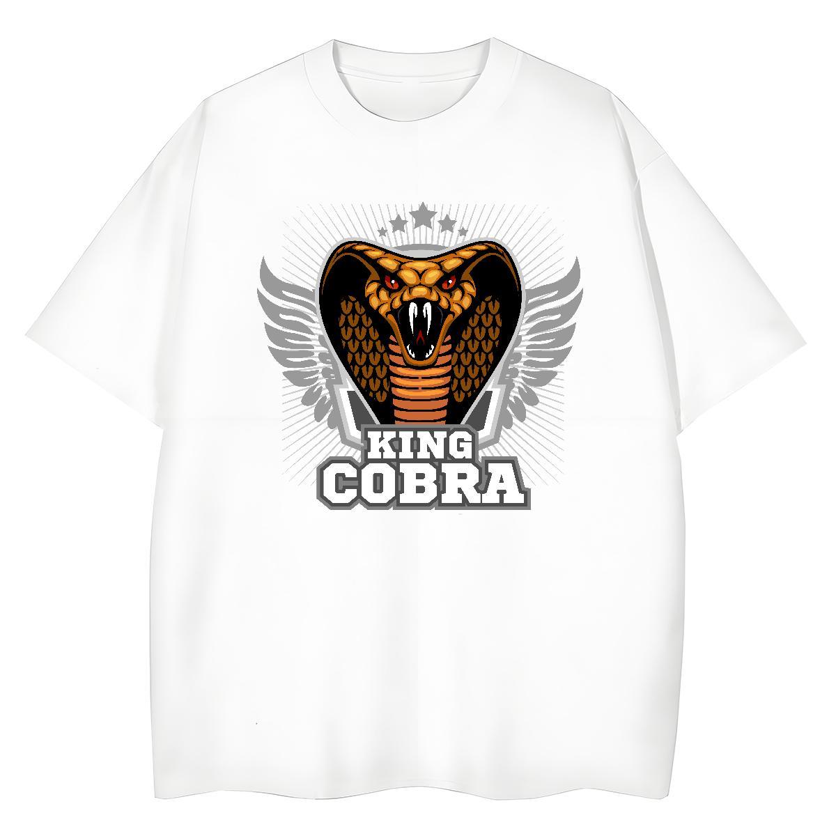 Popular T Shirt For Man cobra Breathable Short Sleeve Beach DIY Printed 100% Cotton 230g Men Tshirts Custom Tees