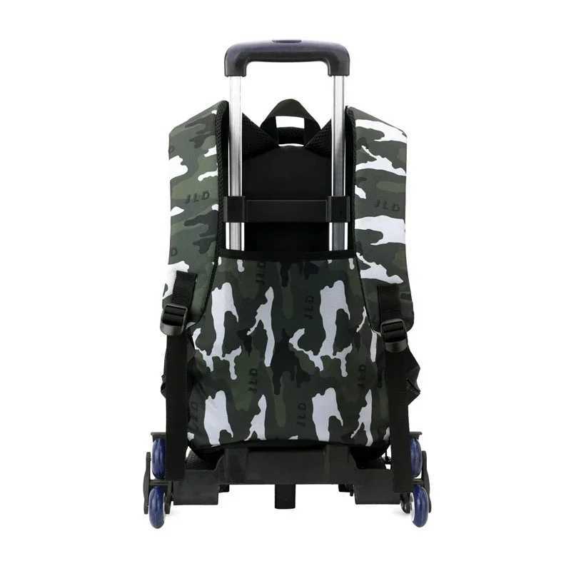 Children School Backpack for Kids Boys Wheeled Bag Student Backpack Trolley School Bag with Wheels Rolling Luggage Book Bag Y240820