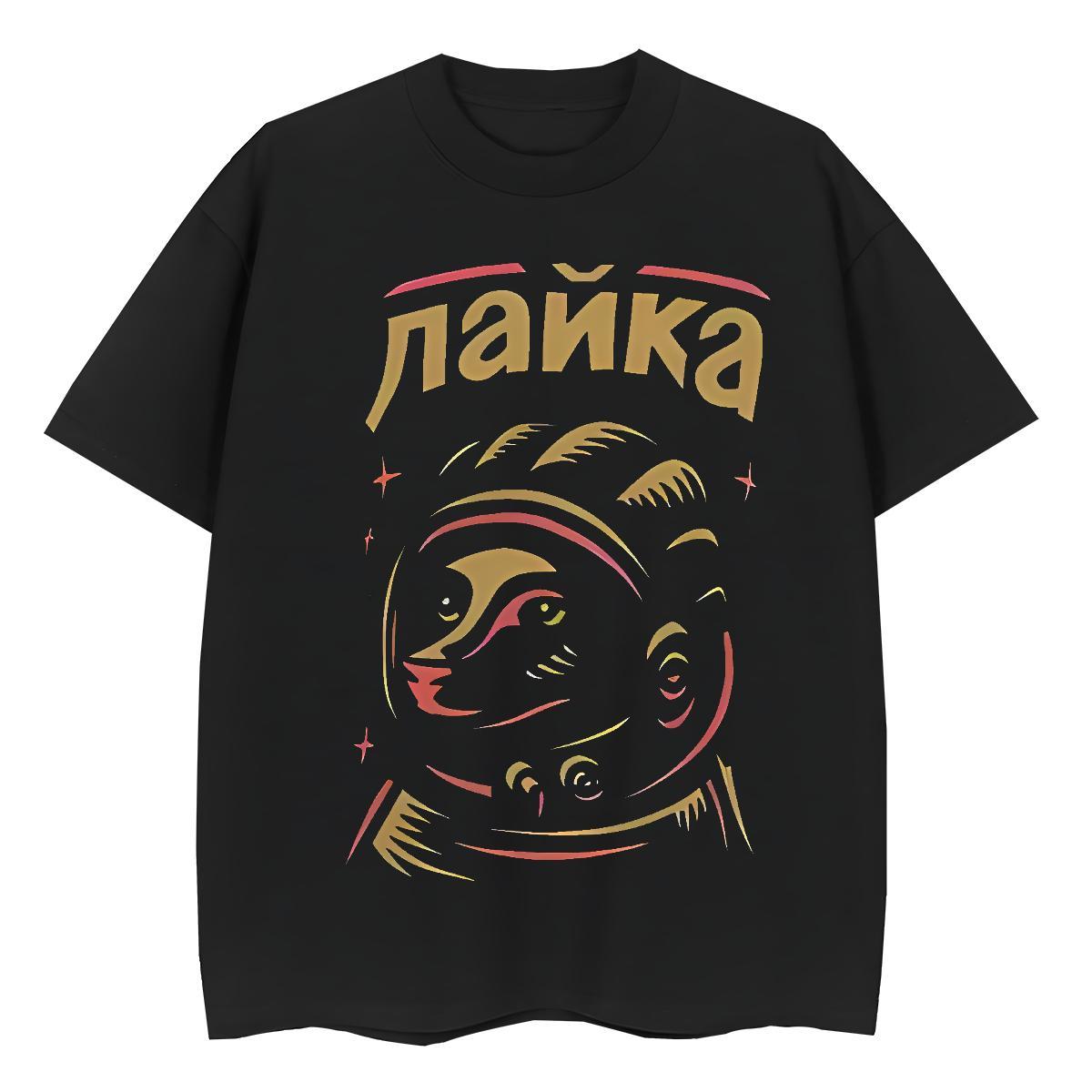 2024 Casual Couples T Shirts High Street Hip Hop Breathable Soft Clothes Brand 100% Cotton 230g fox Anime Print Womens T Shirts