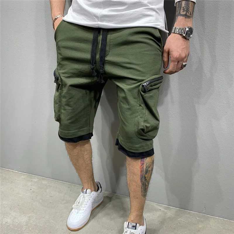 New Street Fashion Shorts Summer Loose Shorts Men Jogging Short Pants Casual Fitness Streetwear Multi-pocket Sport Casual ShortsXJ240817