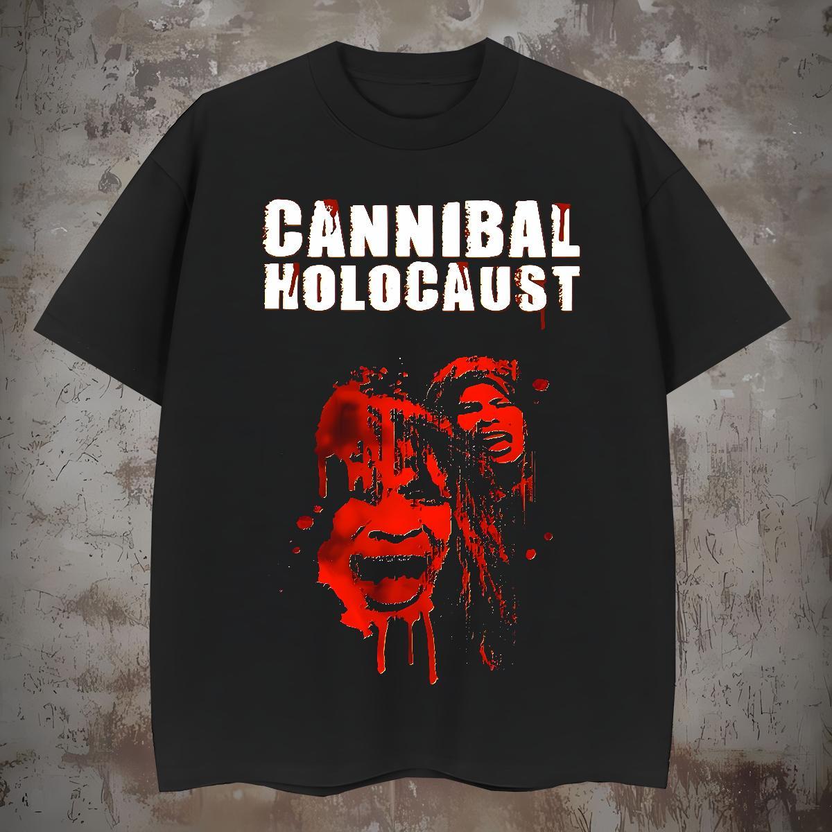 T shirt 100% Cotton 230g scary Street wear Hip Hop Breathable Soft Cartoon Printing L-4XL Couples T Shirts Designer Loose Tees Shirts