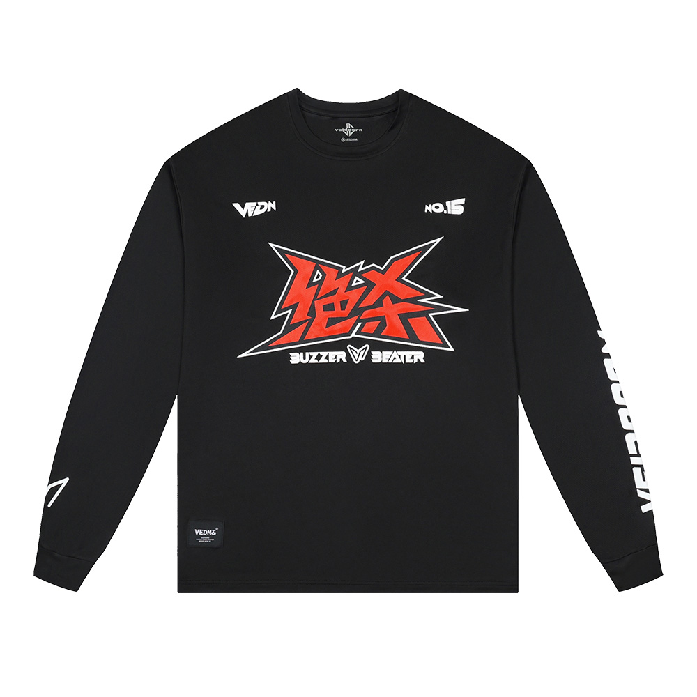 Number 15 Long Sleeve T-Shirt for Men Quick Drying Breathable Casual Sports Outdoor Top Tee Basketball Jersey Soft Daily Shirt