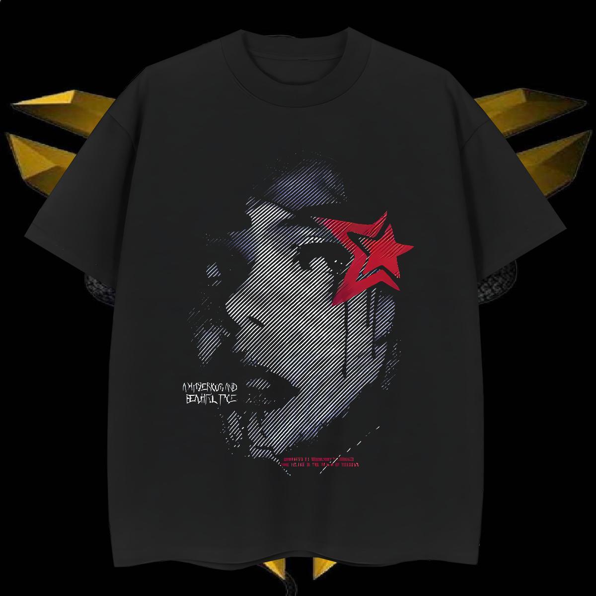 Fashion star Men Tees 230g 100% Cotton Mens T Shirts Custom Printed Summer Casual Crew Neck Soft Tshirts