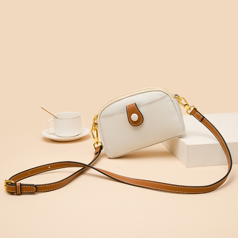 Genuine leather new mobile phone fashion versatile small women's single shoulder crossbody bag