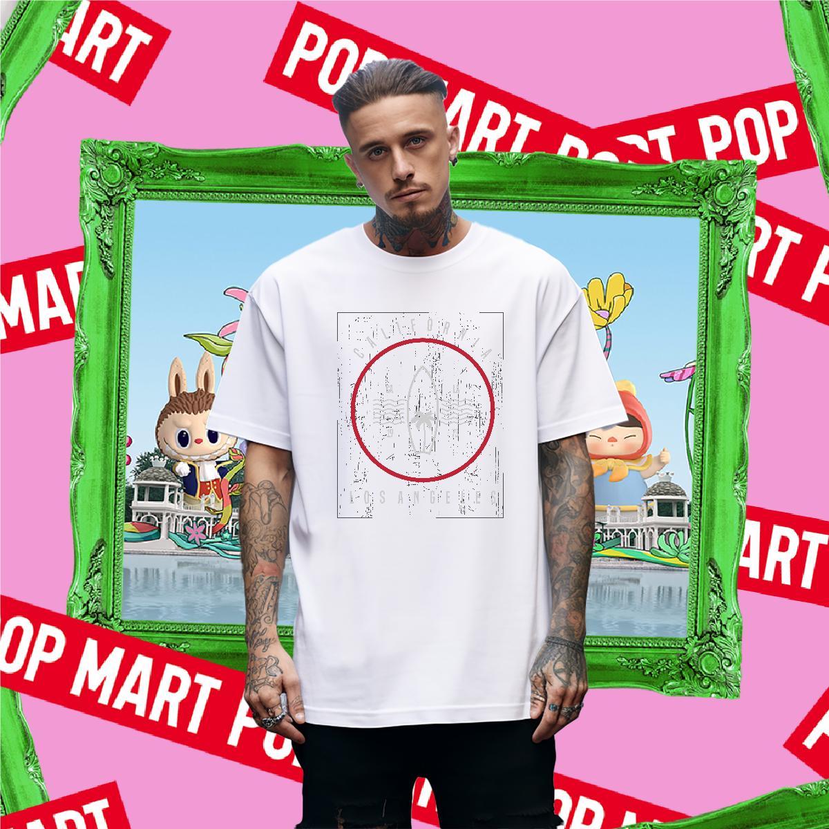 Cool circle 100% Cotton 230g Men Tops Tees Home Outdoor Breathable Short Sleeve T Shirt For Man Classic Custom Big Size Clothings