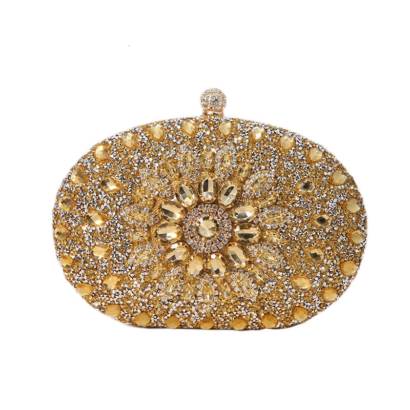 2024 New with Alloy Flower Diamond Embedding Dinner Bag, Celebrity Dress, Banquet Handheld Bag for Women
