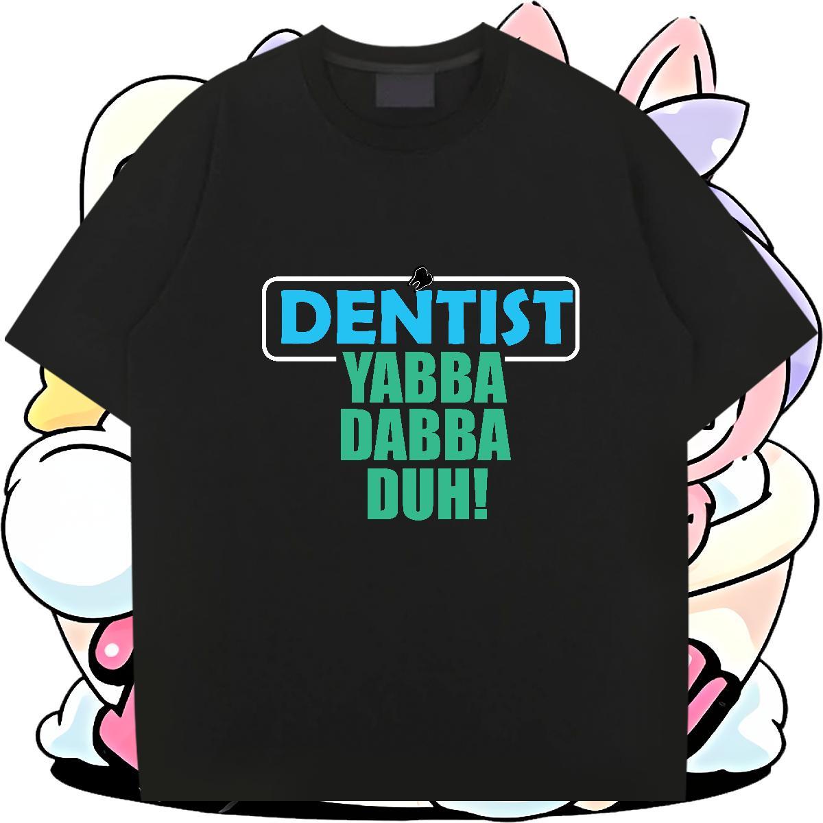 Unisex Mens Tshirts Hip Hop Street 100% Cotton 230g Customized Breathable Soft Denstist T-Shirts 2024 Designer Wear