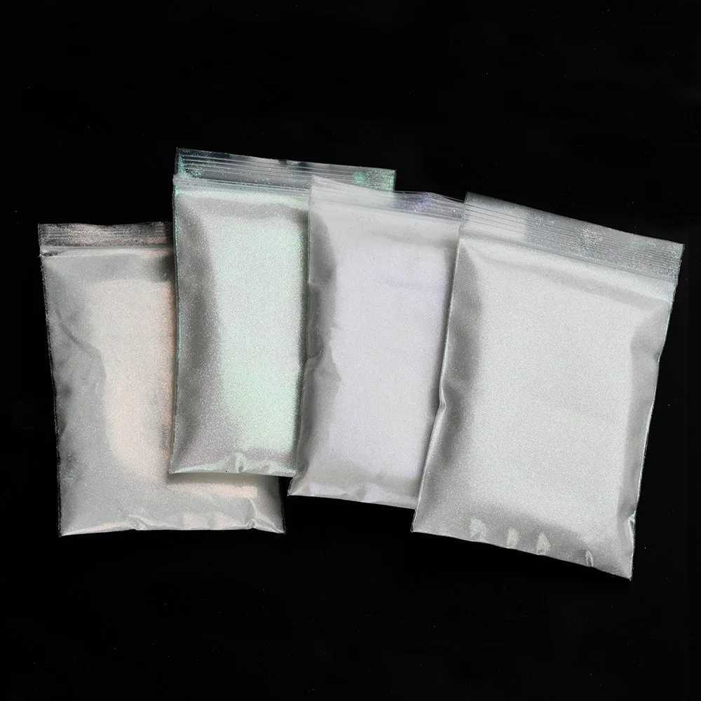 50g Shiny Nail Glitter Sugar Powder Laser Holographic Pigment Dust 0.05/0.1/0.2mm Iridescent Fine Glitter Nail Polish DecorationXJ240815