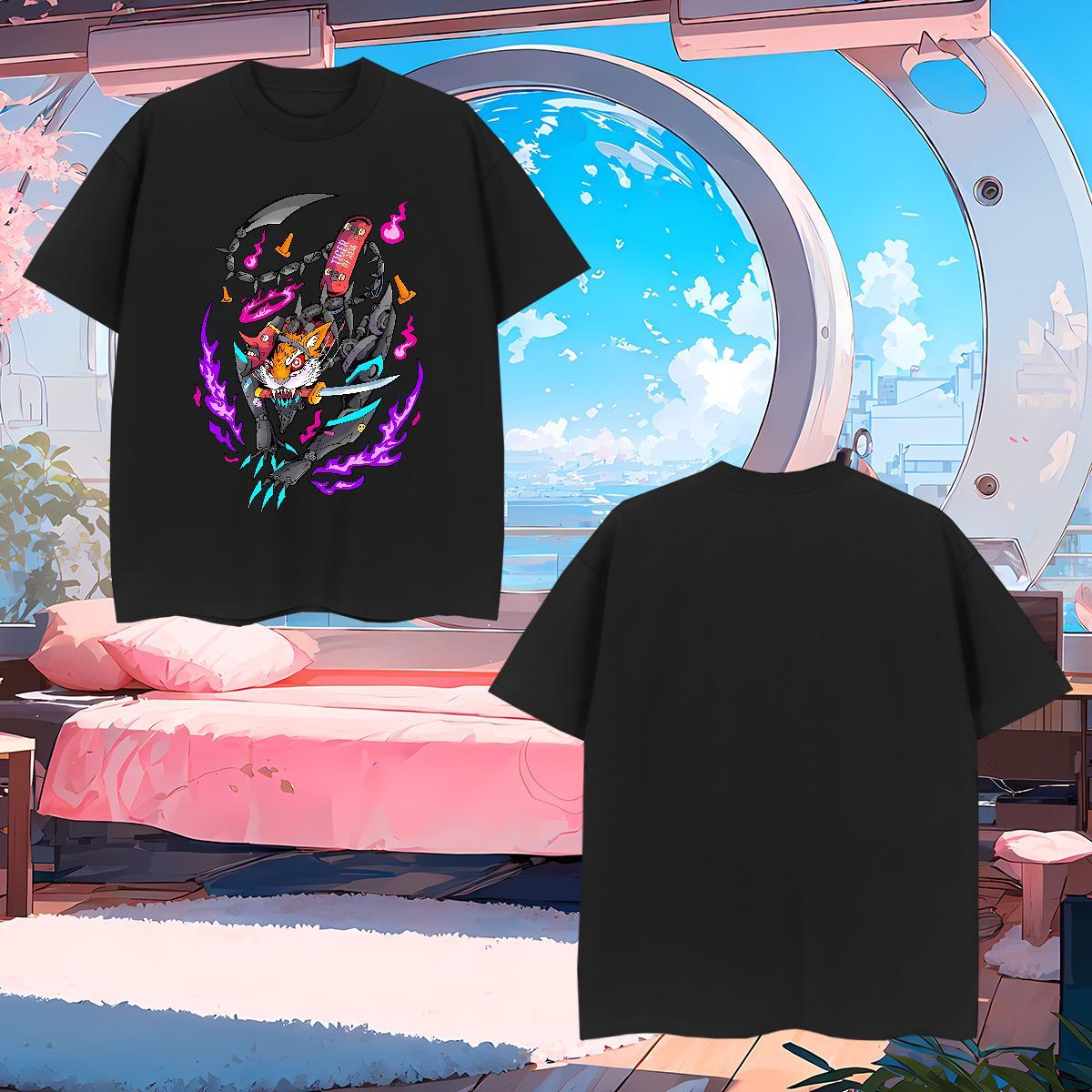 T Shirts Men 230g 100% Cotton cartoon Home Outdoor Short Sleeve Soft Custom Big Size Men Tees 2024 Designer Free Shipping Top Tees