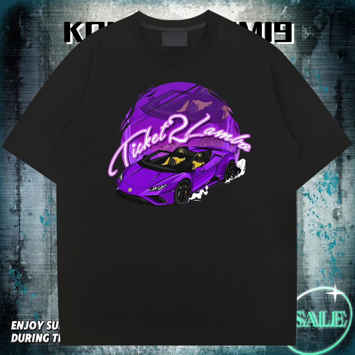 Soft Men Clothes T-Shirt Spring Summer 230g 100% Cotton Anime O-Neck Short Sleeve car Men T Shirts 2024 Summer Tshirts