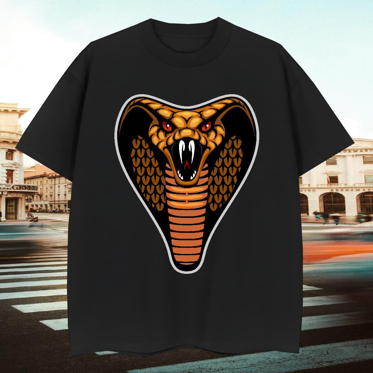 Wholesale T-Shirts cobra Breathable Beach Custom Anime 230g Pure Cotton Tshirt for Man Woman Fashion New Tshirts