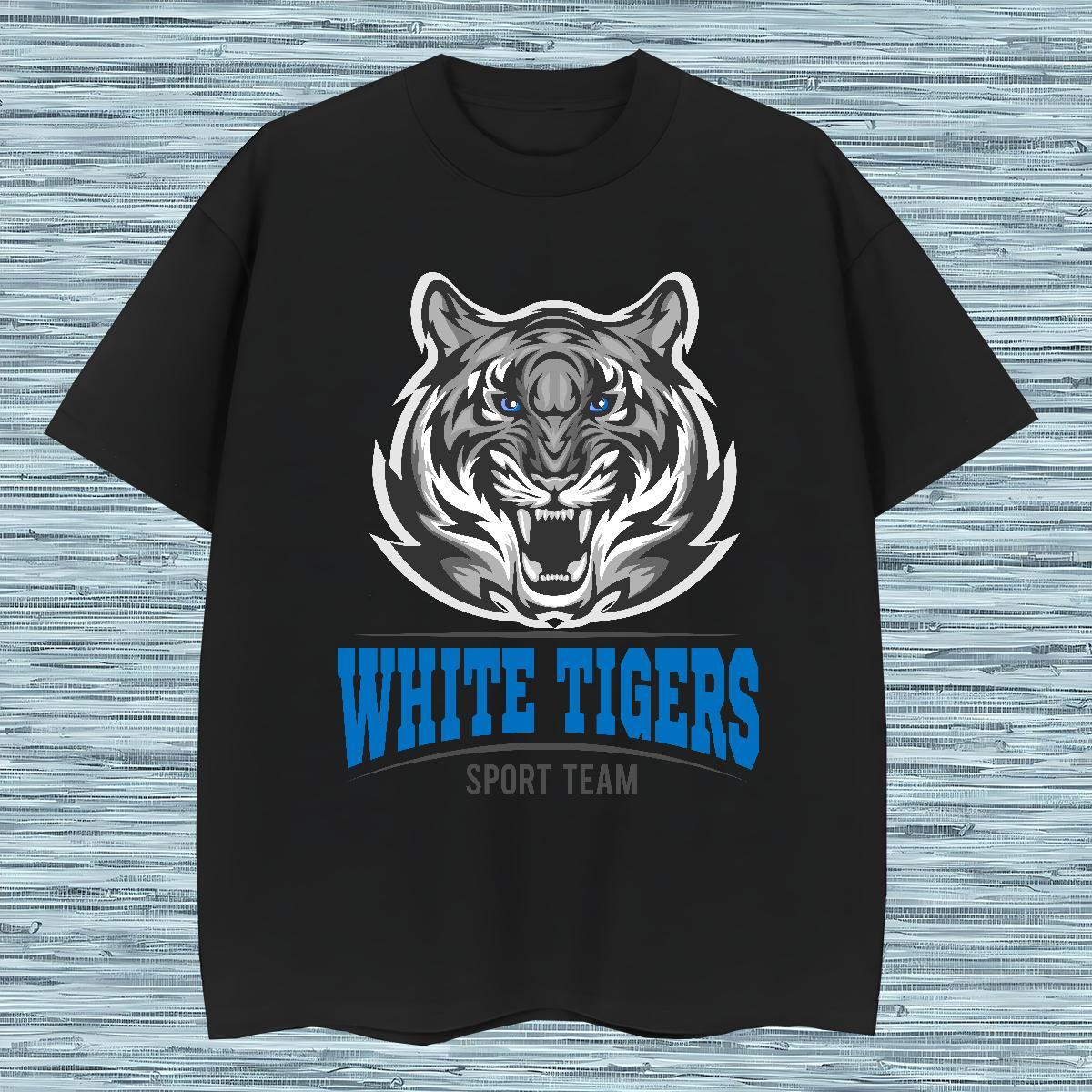 Classic tiger T Shirt For Man Casual Daily Wear Tshirts 230g Cotton Designer Crew Neck Breathable Oversized 4XL Tops Shirt