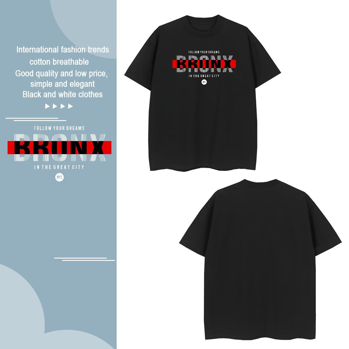 Wholesale letter Men T Shirts Casual Beach Men Tops Tees 230g 100% Cotton Stylist O-Neck Short Sleeve Custom Cartoon Tshirts