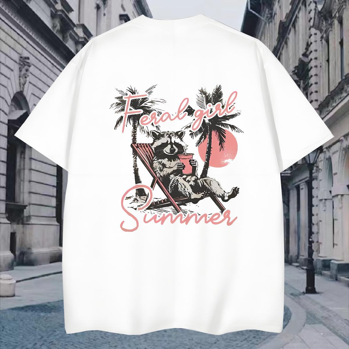 T Shirts Men 230g 100% Cotton palm Daily Outfit Short Sleeve Soft Custom Printing Men Tshirts DIY Customized Unisex Clothes