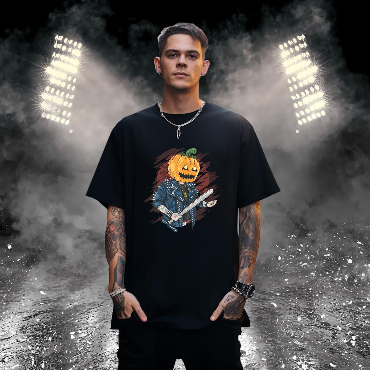 Designer Fashion Tshirt for Man Woman pumpkin Casual Daily Wear 230g 100% Cotton Tee Shirt Short Sleeve Soft Free Shipping Men T Shirts Customized