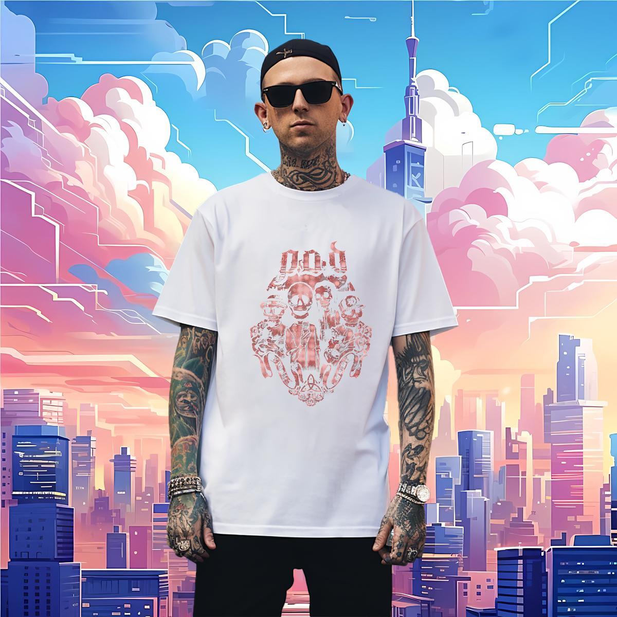 Man T Shirts 230g Pure Cotton scary Sport Round Neck Short Sleeve DIY Printed Men Tshirts Stylist Free Shipping Wear