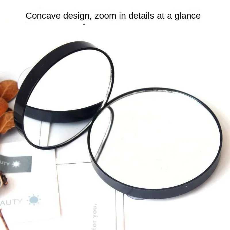 30x Times Magnifying Makeup Mirror Bathroom Suction Cup Black Beauty Mirror Shaving Cleaning Blackheads Round Small Mirror Y240819